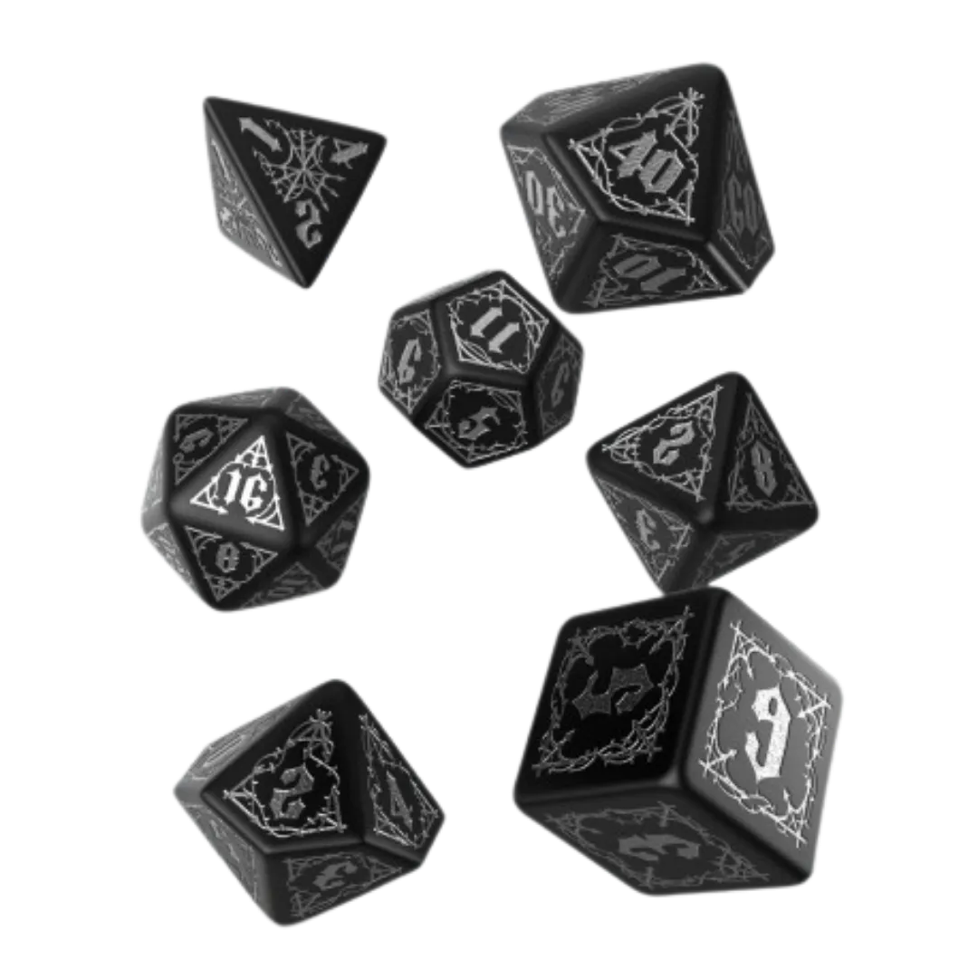 Bloodsucker Black & silver Dice Set-QW Sp. z o.o. UL-Radaddel