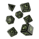 Runic Black & glow-in-the-dark Dice Set-QW Sp. z o.o. UL-Radaddel