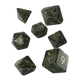 Runic Bottle-green & gold Dice Set-QW Sp. z o.o. UL-Radaddel
