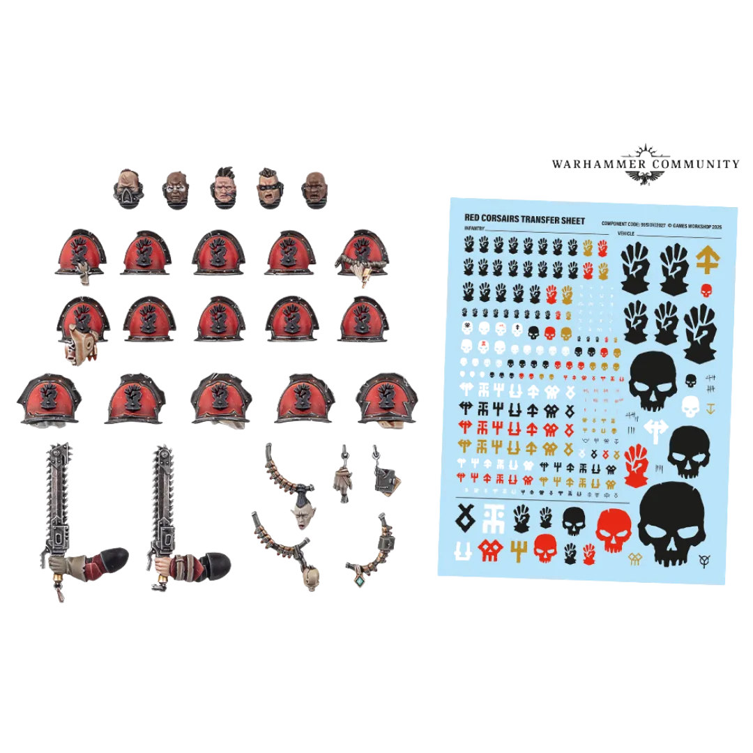 Chaos Space Marines: Red Corsairs Upgrades and Transfers-Games Workshop-Radaddel