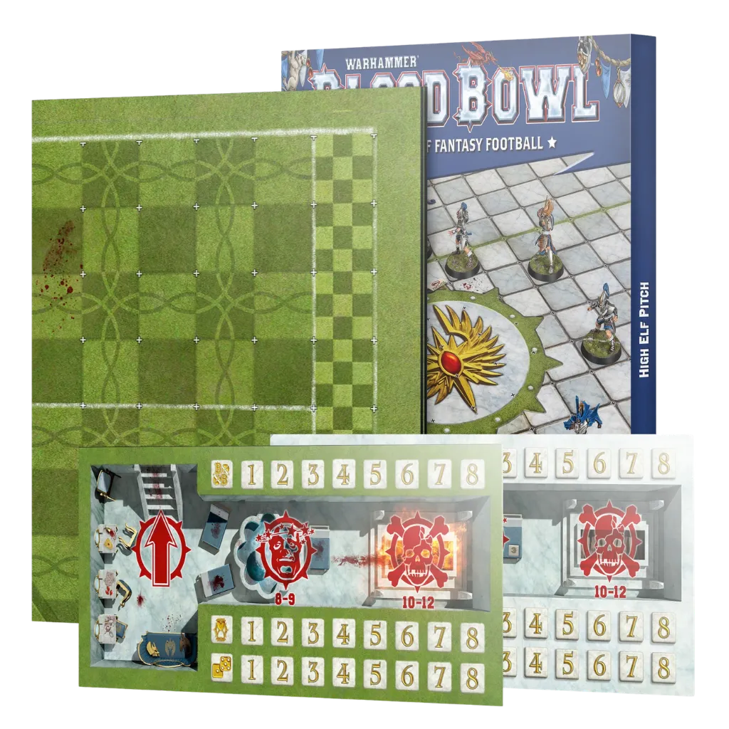 Blood Bowl: High Elf Pitch & Dugouts-Games Workshop-Radaddel
