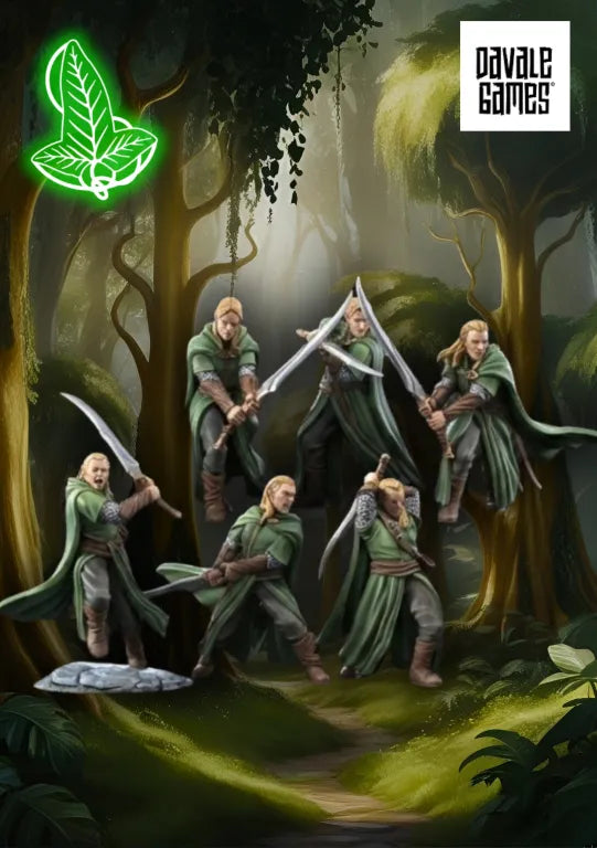 Waldläufer der Galanthir Schwertkämpfer (6 Modelle)-Pasch Spiele-Radaddel