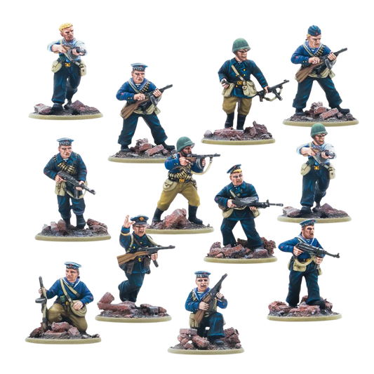 Soviet Naval Brigade Veteran Squad-Warlord Games-Radaddel