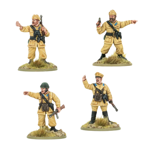 Italian Paracadutisti Platoon Commanders-Warlord Games-Radaddel