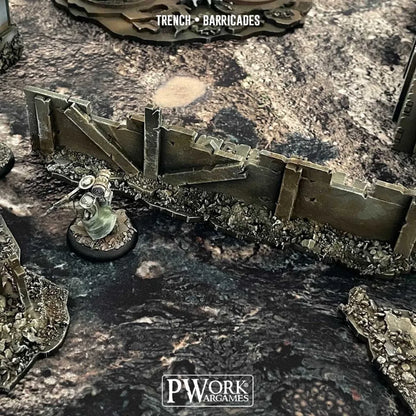 MDF Terrain Trench Barricades-PWork Wargames-Radaddel