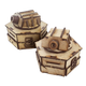 MDF Terrain Trench Turrets-PWork Wargames-Radaddel