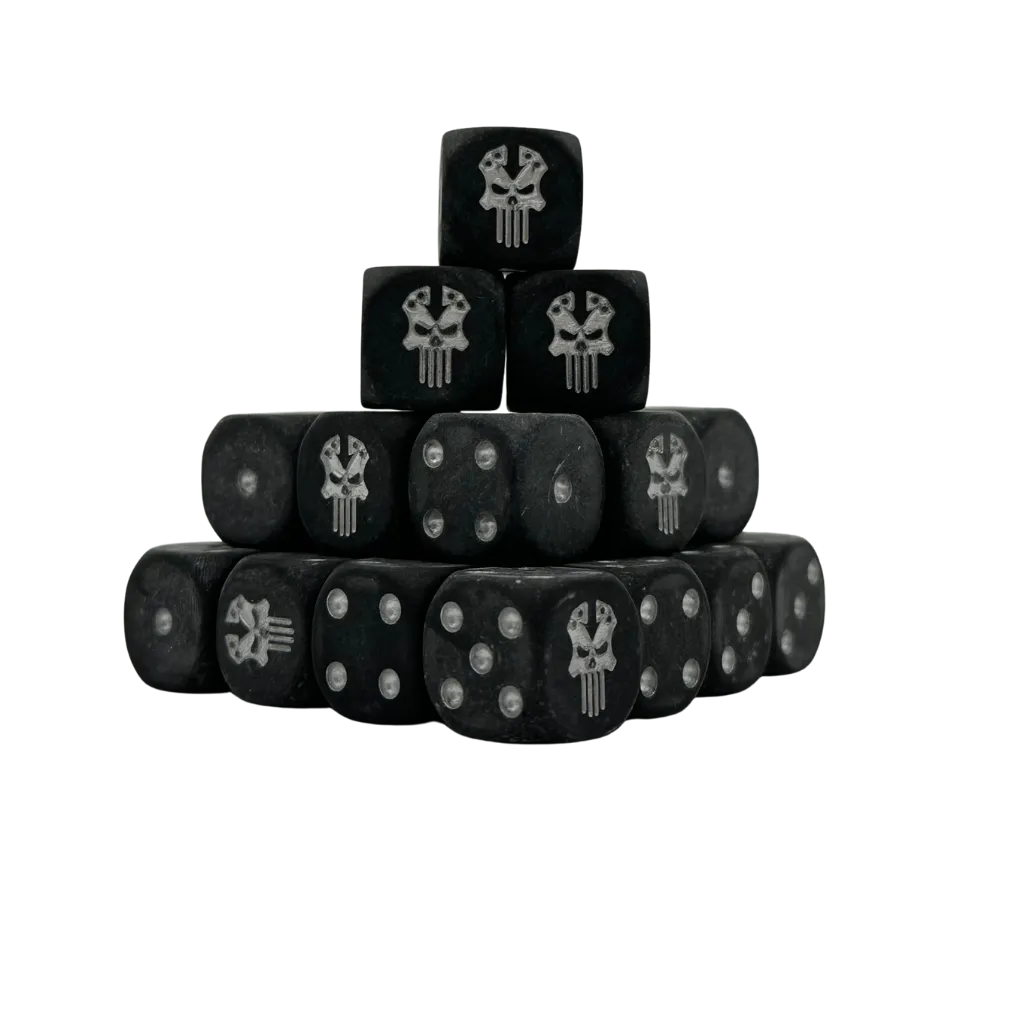 Ironbound Dice Round 16mm (25 Stück)-Baron of Dice-Radaddel
