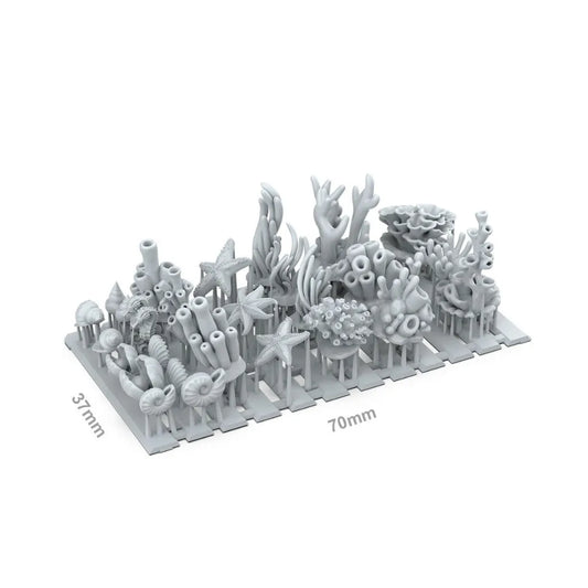 Coraland Seaweed - Basing Bits (18 Teile)-AK-Interactive-Radaddel