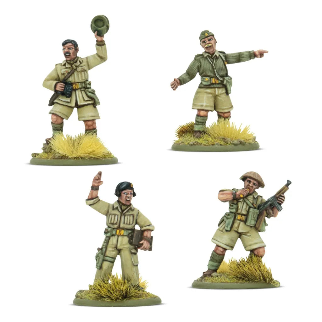 British 8th Army Platoon Commanders-Warlord Games-Radaddel