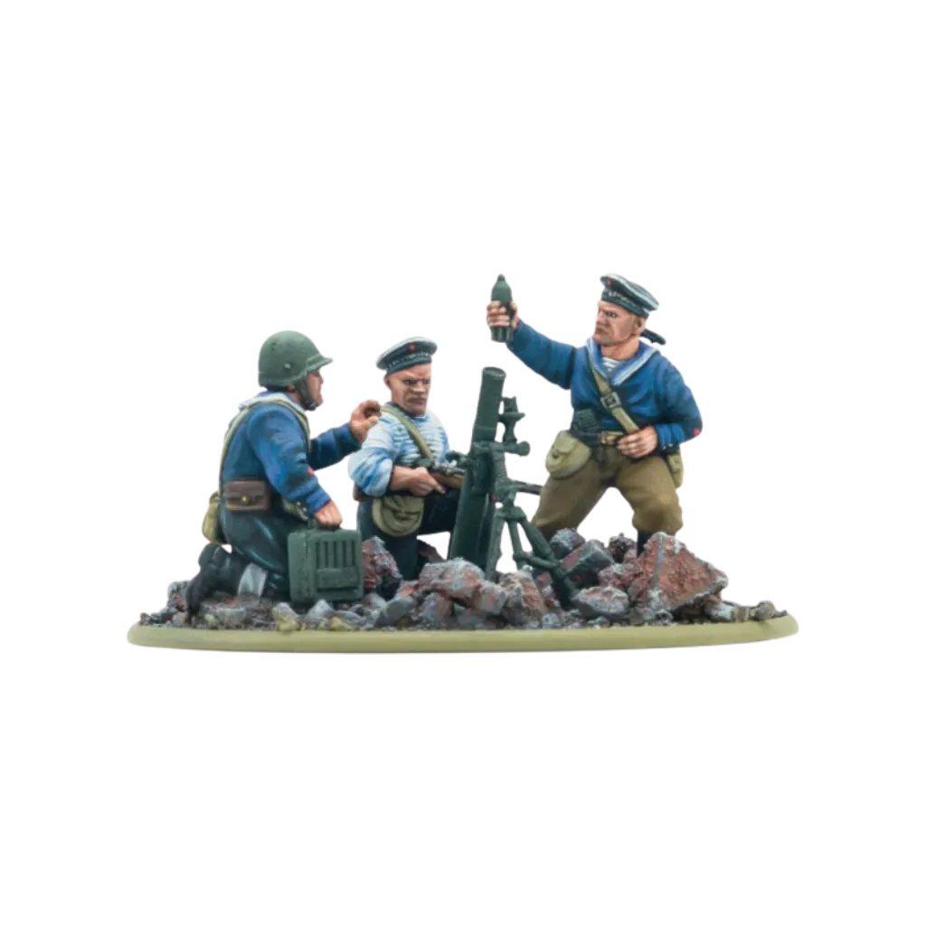 Soviet Naval Brigade Medium Mortar Team-Warlord Games-Radaddel