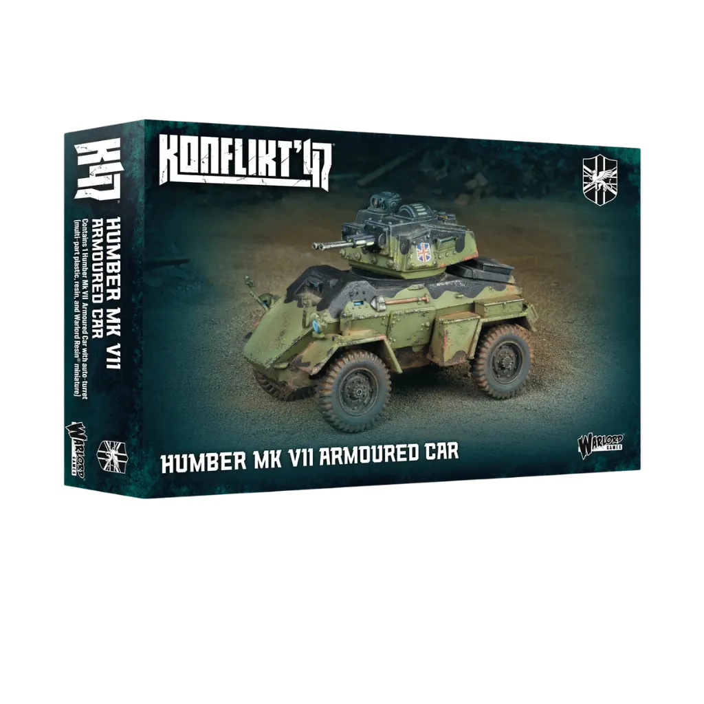 Konflikt '47 British Commonwealth Humber Armoured Car MK VII-Warlord Games-Radaddel