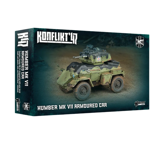 Konflikt '47 British Commonwealth Humber Armoured Car MK VII-Warlord Games-Radaddel