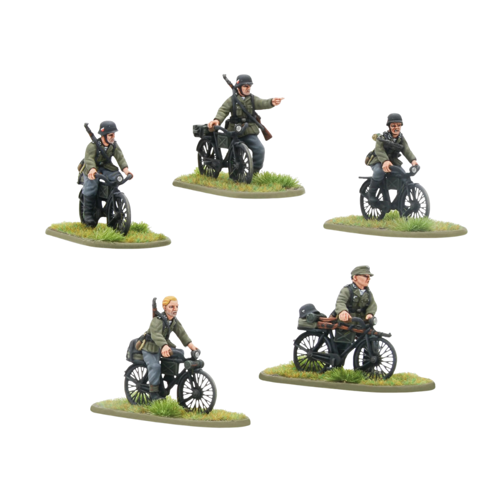 Early War German Infantry on Bicycles-Warlord Games-Radaddel