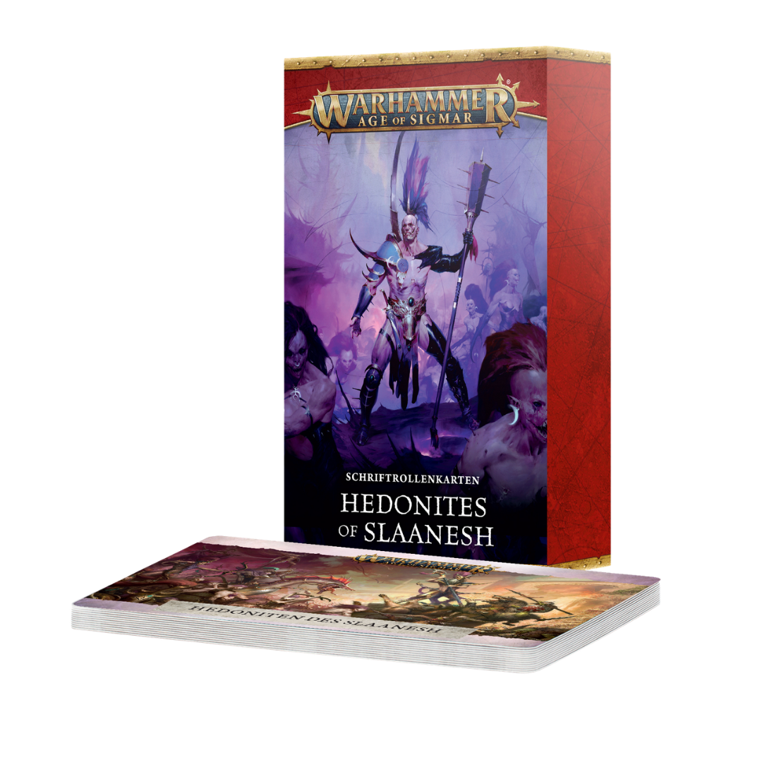 Hedonites of Slaanesh: Schriftrollenkarten (deutsch)-Games Workshop-Radaddel
