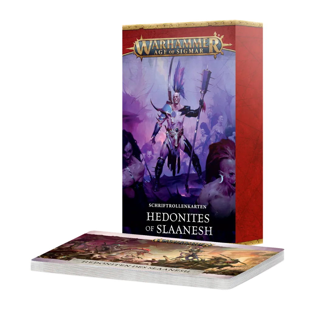 Hedonites of Slaanesh: Schriftrollenkarten (deutsch)-Games Workshop-Radaddel
