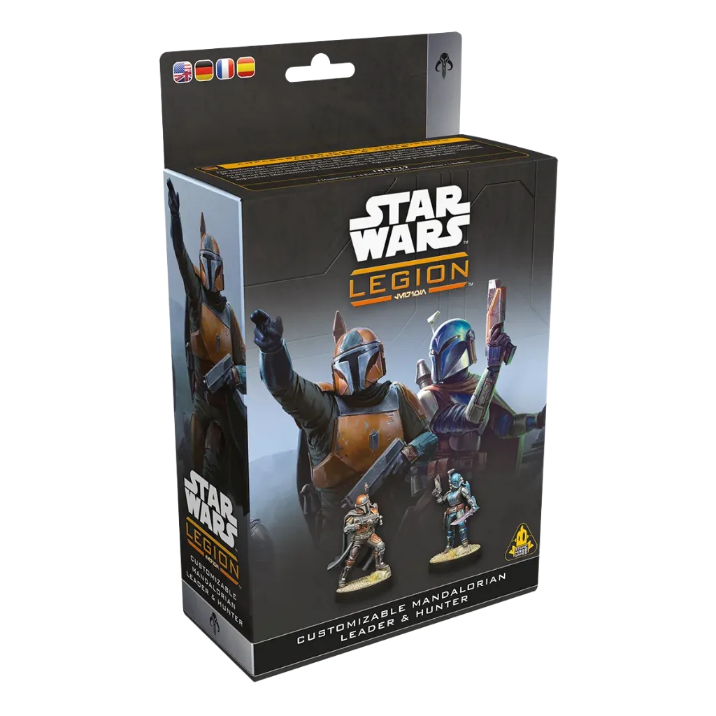 Star Wars: Legion - Customizable Mandalorian Leader & Hunter-Atomic Mass Games-Radaddel