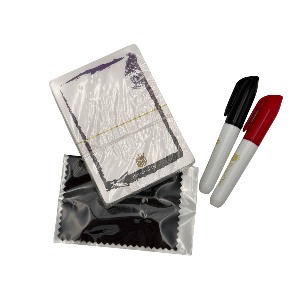 Color Dry Erase Token Box Set Black