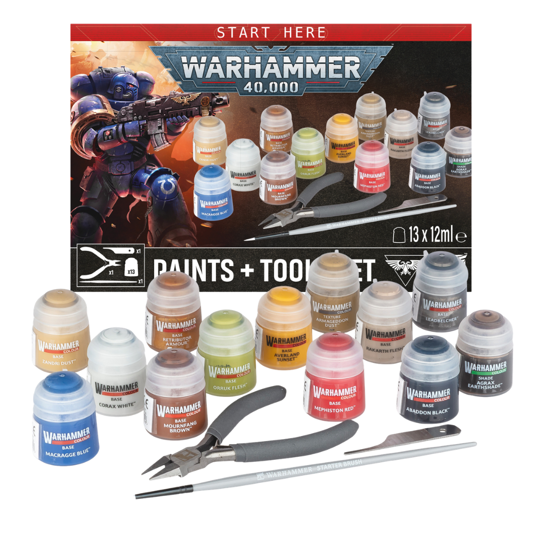 Warhammer 40.000: Paints + Tools Set