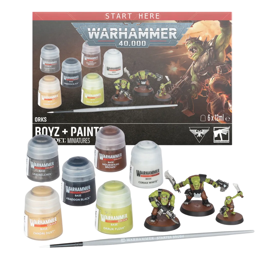 Warhammer 40.000: Ork Boyz + Paints Set