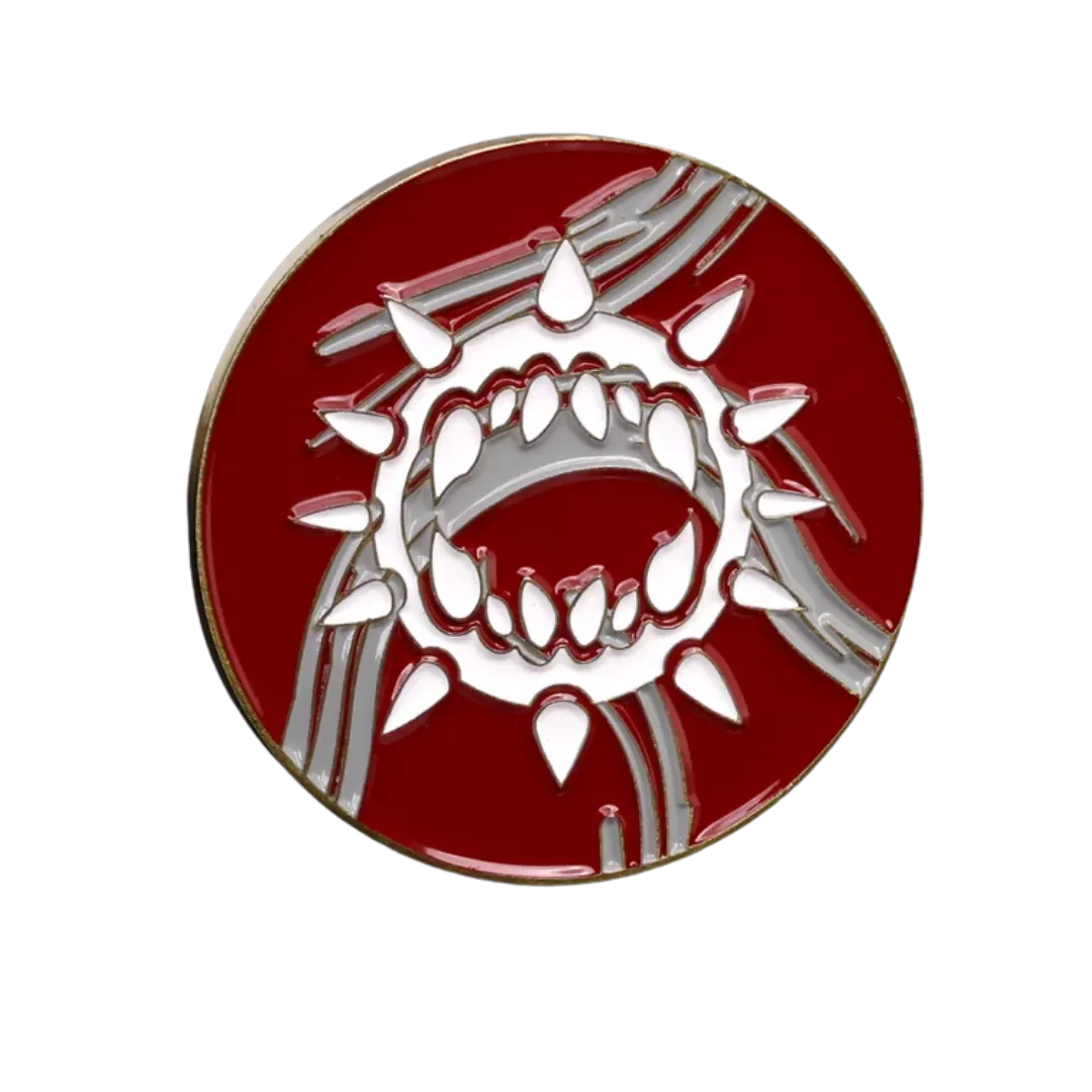 40mm Metal Coin - Carnage - White-Baron of Dice-Radaddel