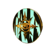 40mm Metal Coin - Eye of Chaos - Aquamarine-Baron of Dice-Radaddel