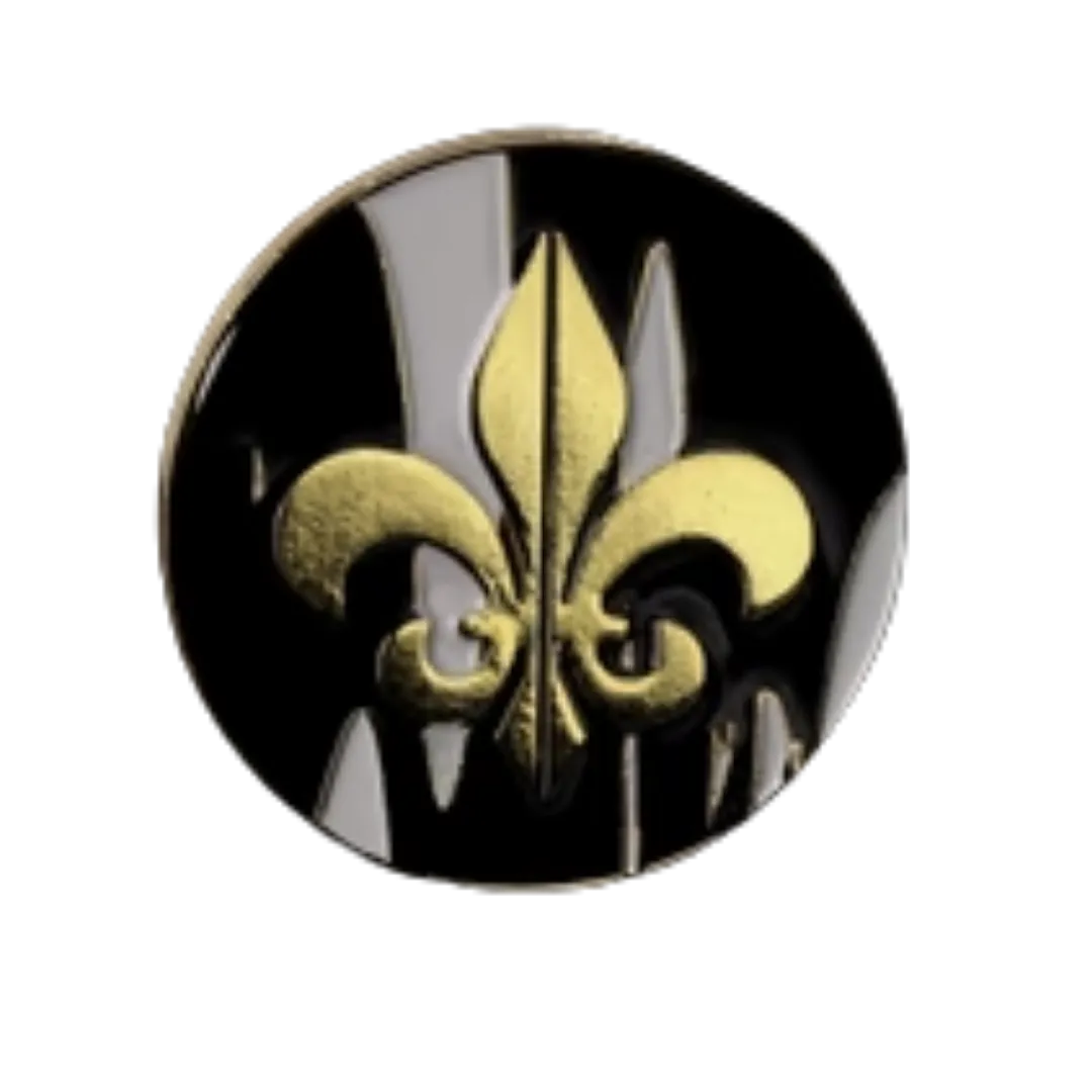 40mm Metal Coin - Fleur De Lis | Heritage-Baron of Dice-Radaddel