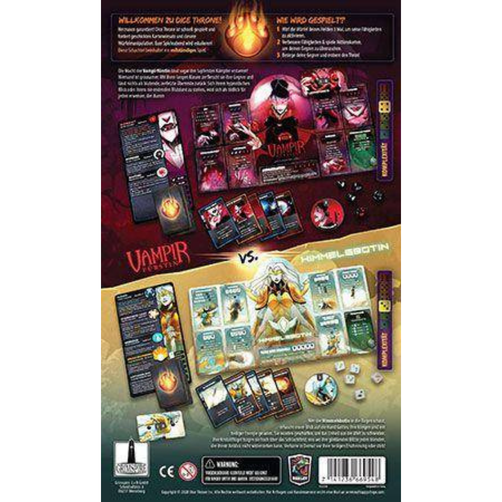Dice Throne: Himmelsbotin vs. Vampirfürstin