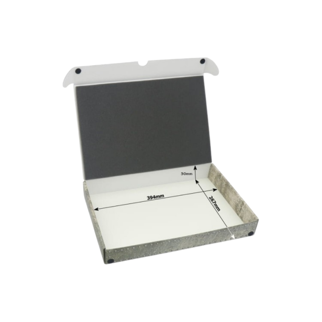 Full-size Standard Box for magnetically-based miniatures + metal plate on the in