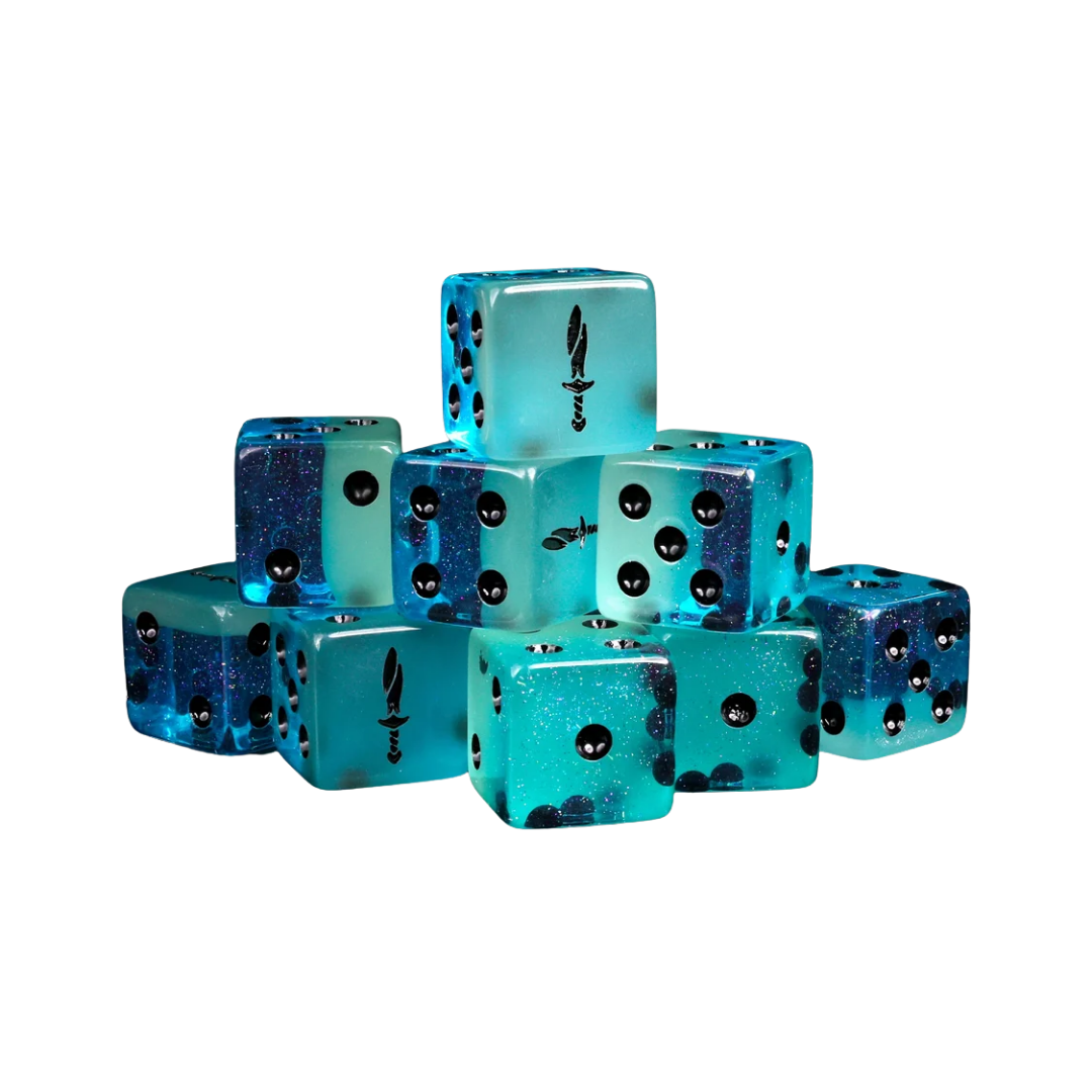 Moonlit Sword Dice Sqaure 16mm (10 Stück)