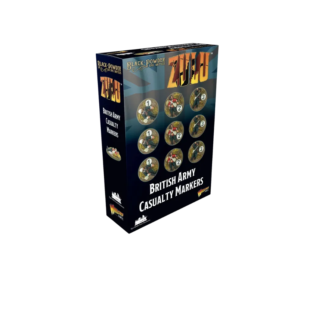Black Powder Epic Battles: Zulu! - British Army Casualty Markers-Warlord Games-Radaddel
