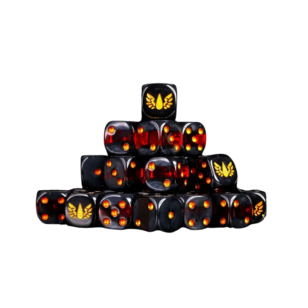 Blood Curse Dice Round 16mm (25 Stück)-Baron of Dice-Radaddel