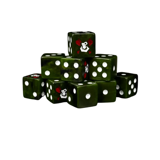 Bloody Orcs Dice 16mm Square (25 Stück)-Baron of Dice-Radaddel