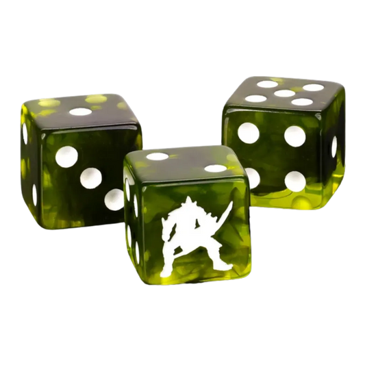 Cave Goblin Green Dice 16mm Square (10 Stück)-Baron of Dice-Radaddel