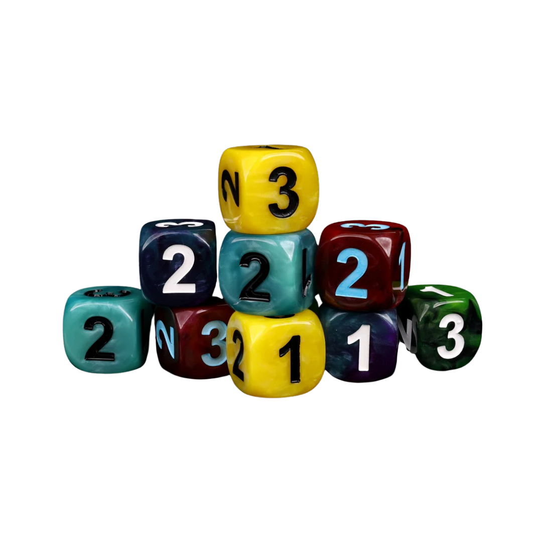 D3, Six Sided - Green (10 Stück)