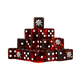 Cogs of Chaos, Blood Red Dice 16mm Square (25 Stück)-Baron of Dice-Radaddel