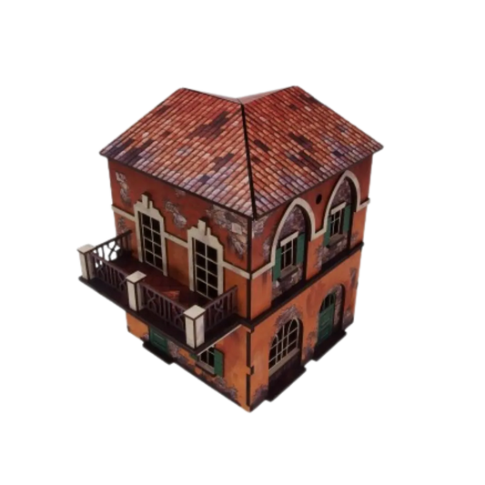 Corner Cafe Italy PREPAINTED [28mm/1:56]-Micro Art Studio-Radaddel