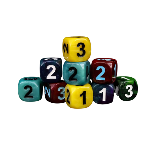 D3, Six Sided - Blue (10 Stück)-Baron of Dice-Radaddel
