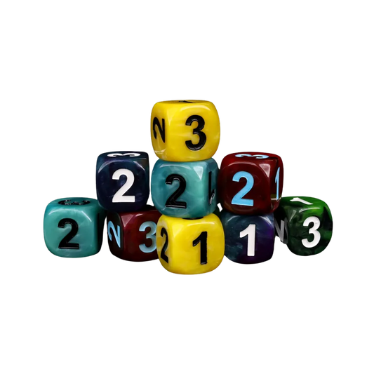 D3, Six Sided - Green (10 Stück)-Baron of Dice-Radaddel