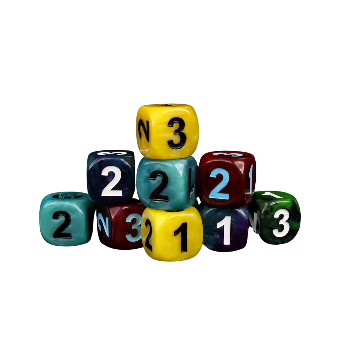 D3, Six Sided - Purple (10 Stück)-Baron of Dice-Radaddel