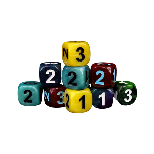 D3, Six Sided - Variety Color (10 Stück)-Baron of Dice-Radaddel