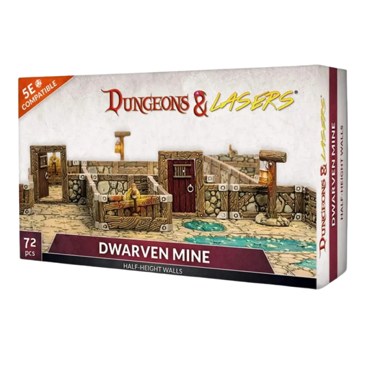 Dungeons & Lasers: Dwarven Mine Half-Height Walls-Archon Studio-Radaddel