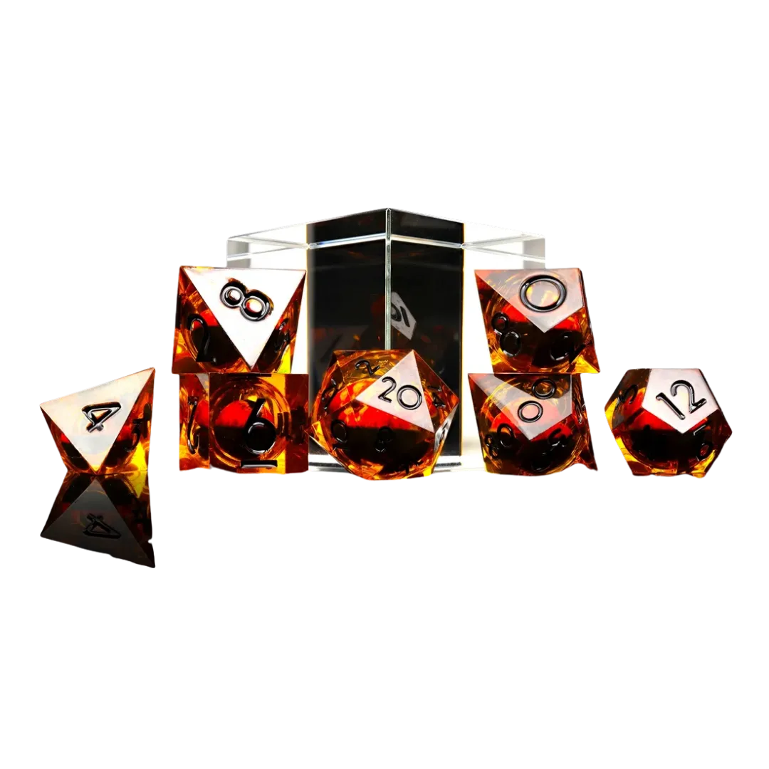 Evil Eye Liquid Core RPG Dice Set (7 Stück)-Baron of Dice-Radaddel