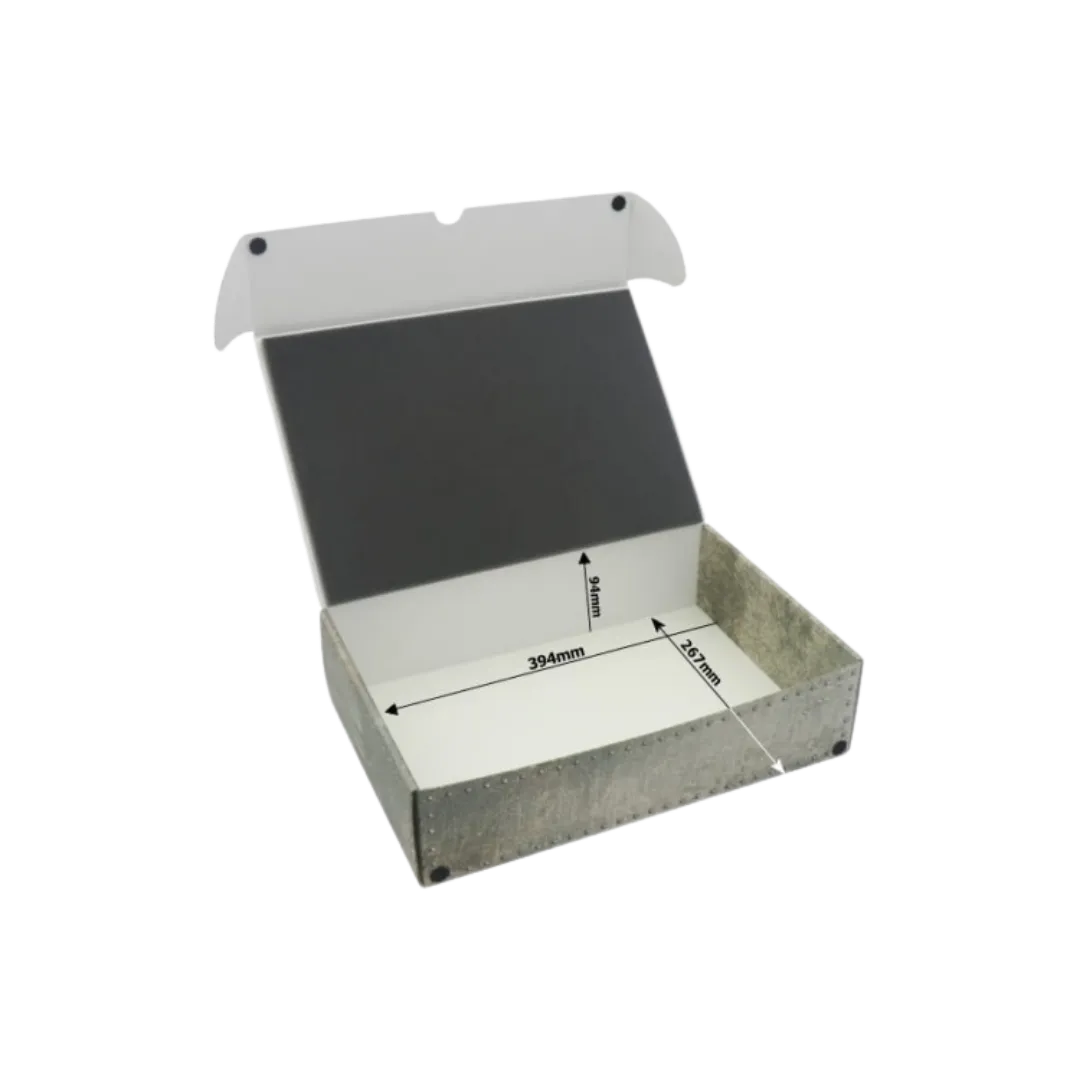 Full-size XL Box for magnetically-based miniatures + metal plate on the inside r-Safe and Sound-Radaddel