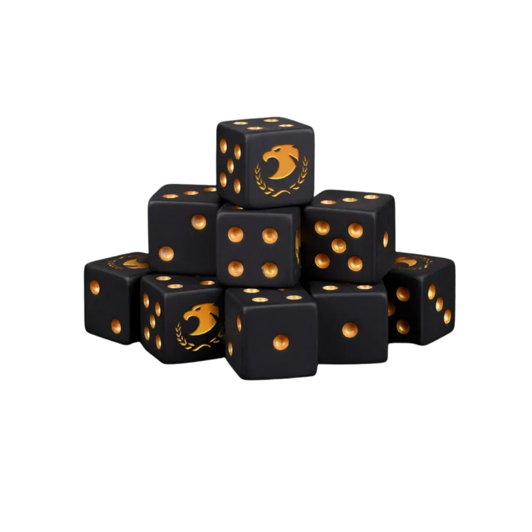 Golden Eagle Dice 12mm MINI (25 Stück)-Baron of Dice-Radaddel