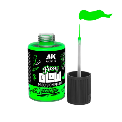 Green Glow Precision Fluor 30ml-AK-Interactive-Radaddel