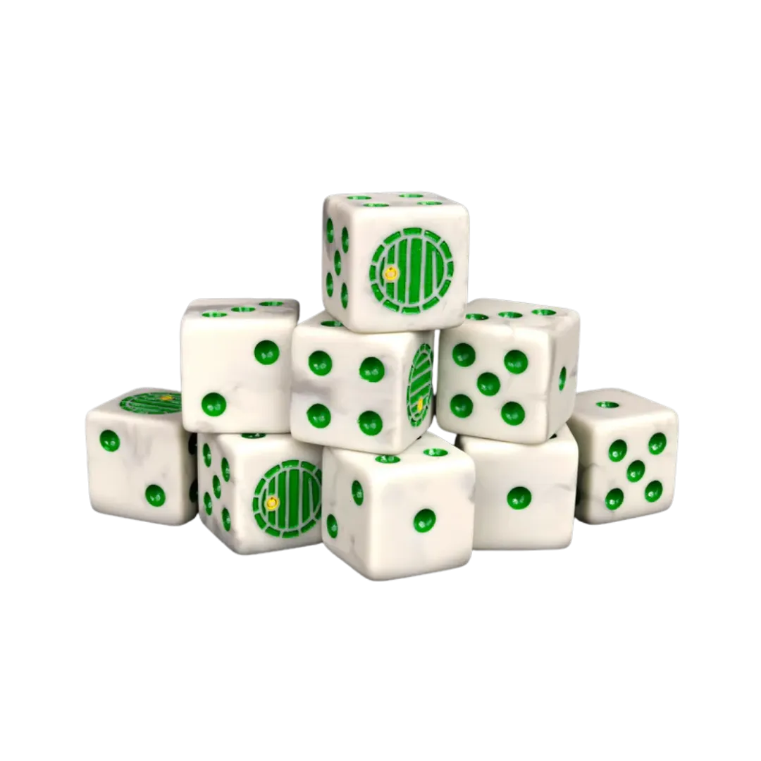 Halfling Hideout Dice 16mm Square (10 Stück)-Baron of Dice-Radaddel