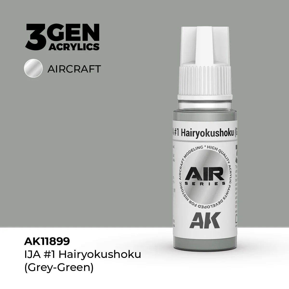 Ija #1 Hairyokushoku (Grey-Green)-AK-Interactive-Radaddel