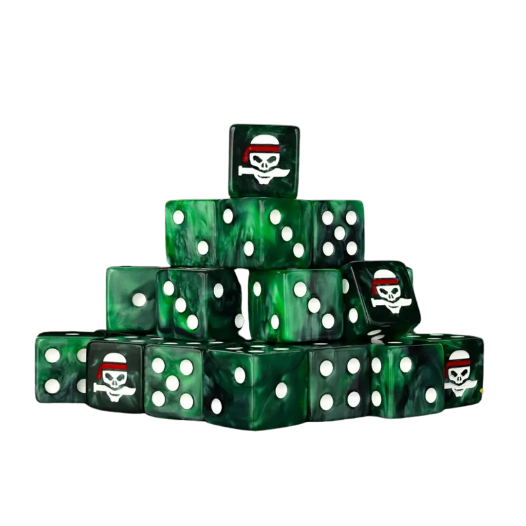 Jungle Fighters Dice 16mm Square (25 Stück)-Baron of Dice-Radaddel