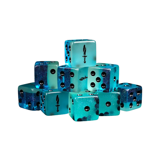Moonlit Sword Dice Sqaure 16mm (10 Stück)-Baron of Dice-Radaddel