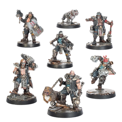 Necromunda: Orlock Road Sergeants & Cyber-Mastiffs-Games Workshop-Radaddel